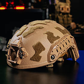 Балістичний шолом SHC BURAN 3.0. Кевлар. Рівень захисту NIJ IIIA. Койот