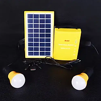 Багатофункціональна портативна зарядна станція з вбудованими лампочками на сонячній батареї Powermaster 890
