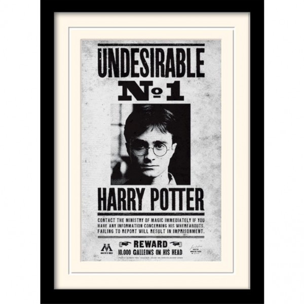 Постер у рамі "Harry Potter (Undesirable No1)" 30 x 40 см