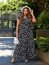 Літнє красиве плаття з короткими рукавами із софту розміри батал, фото 4