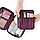 Дорожня косметичка, несесер у подорожі, органайзер для косметики Travel Case (бордовий), фото 5
