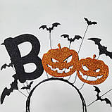 Обруч Boo на Хеловін (Хеллоуін) з кажанами для підлітків та дорослих, фото 8