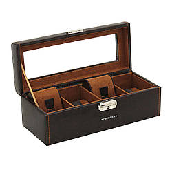 Скринька для зберігання годинника Friedrich Lederwaren Bond 4, коричнева