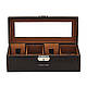 Скринька для зберігання годинника Friedrich Lederwaren Bond 4, коричнева, фото 4