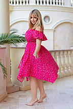 Літнє красиве плаття з короткими рукавами із софту розміри батал, фото 4