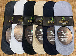 Шкарпетки сліди підслідники чоловічі із силіконом на п'яті шкарпетк без шва