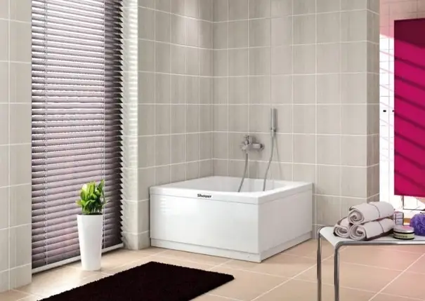 Душовий піддон Shower MINA SW-6078 90x90x45 см глибокий квадратний акриловий, фото 3