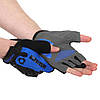 Рукавички для фітнесу HARD TOUCH FG-9525  (PVC, PL, відкриті пальці, р-р L, чорний-сині), фото 6