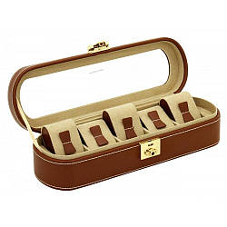 Скринька для зберігання годинника Friedrich Lederwaren Cordoba 5, коричнева