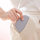 Шкатулка для прикрас із дзеркалом, 10х10х3см, Сіра / Органайзер для біжутерії / Міні шкатулка для біжутерії, фото 6