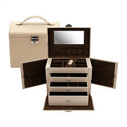 Шкатулка для украшений Friedrich Lederwaren Cordoba, шкіра бежева