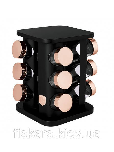 Набір ємностей для спецій Berlinger Haus Black Rose Collection (BH-8559)