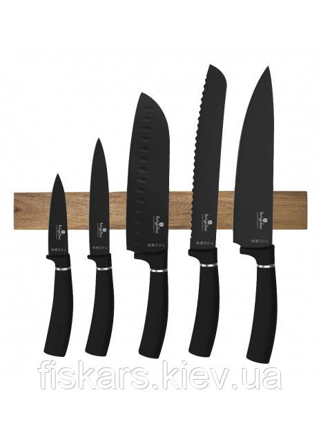 Набір ножів із 6 предметів Berlinger Haus Black Silver Collection (BH-2885)