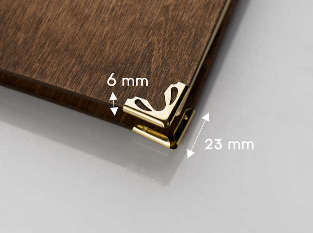 Куточок для папок меню. 23х23х6мм, фото 1