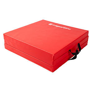 Складний гімнастичний килимок inSPORTline Trifold 180 x 60 x 5 см Колір Чорний, фото 2
