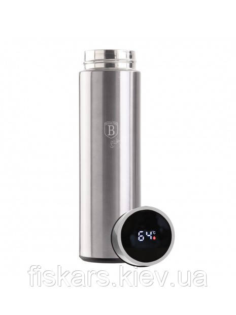 Термос 450 мл із датчиком температури Berlinger Haus Black Silver Collection (BH-7956)