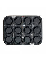 Форма для 12 мафінів Berlinger Haus Metallic Line Carbon Pro Edition (BH-1821)