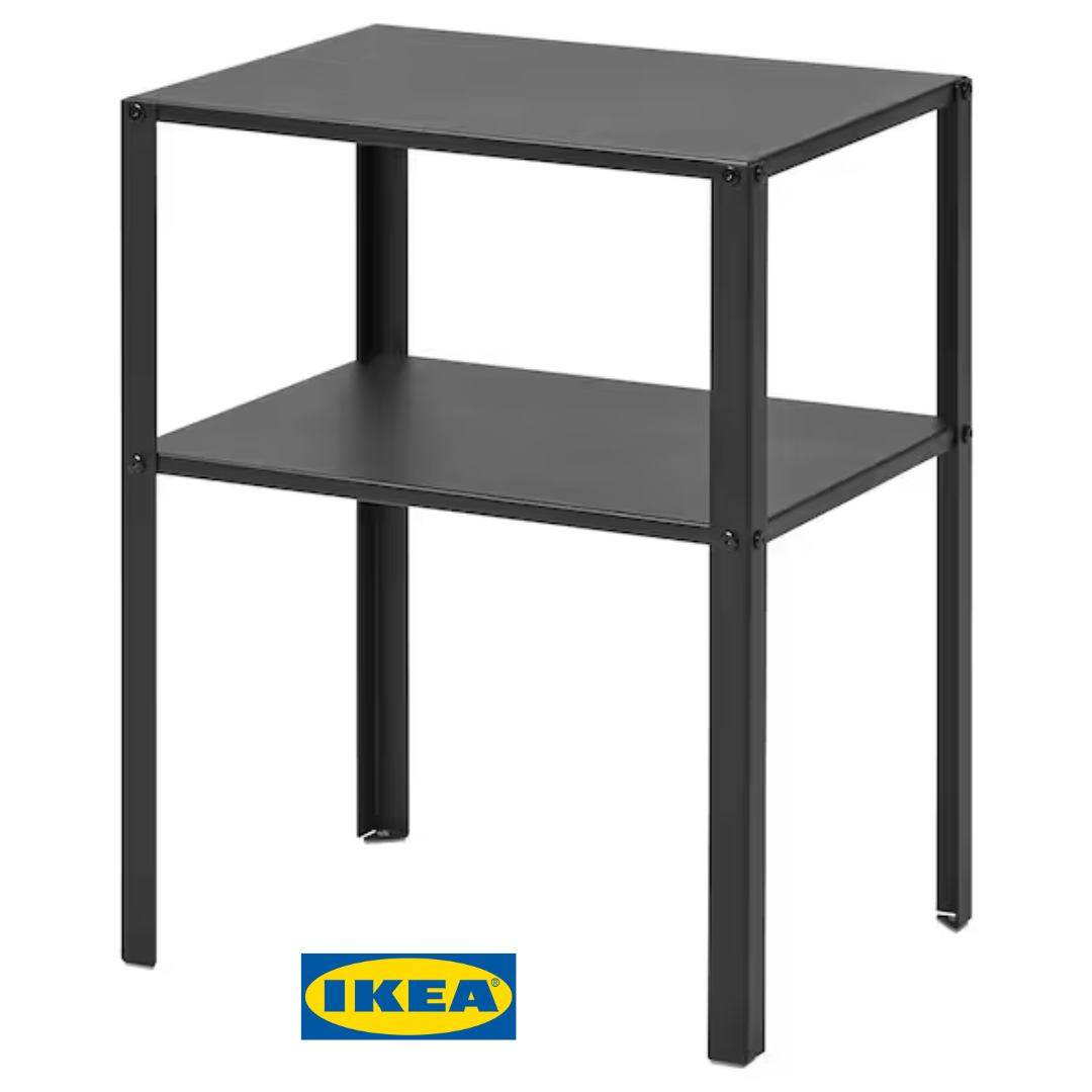 Приліжкова тумбочка IKEA KNARREVIK 42х34 см Чорна 205.699.77