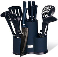 Набір кухонного приладдя та ножів Berlinger Haus Metallic Line Aquamarine Edition (BH-6249A)