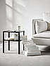 Приліжкова тумбочка IKEA KNARREVIK 42х34 см Чорна 205.699.77, фото 7