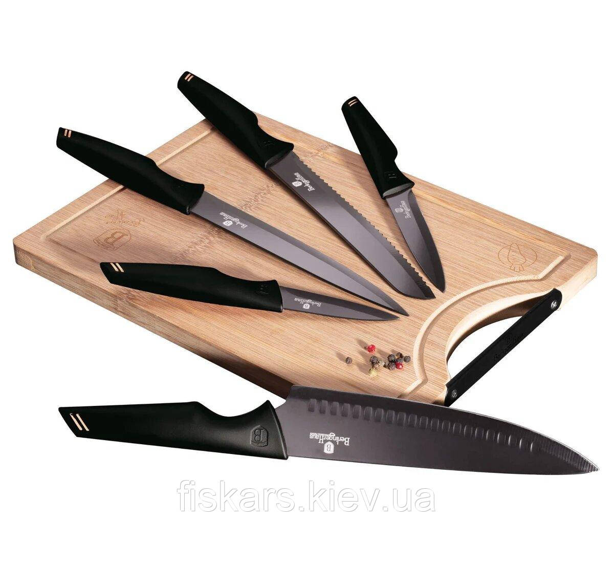 Набір ножів із 6 предметів Berlinger Haus Black Rose Collection (BH-2708)