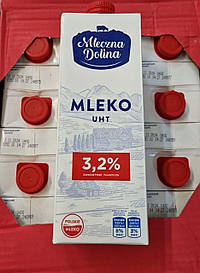 Молоко 3,2% Mleczna Dolina 1 л.