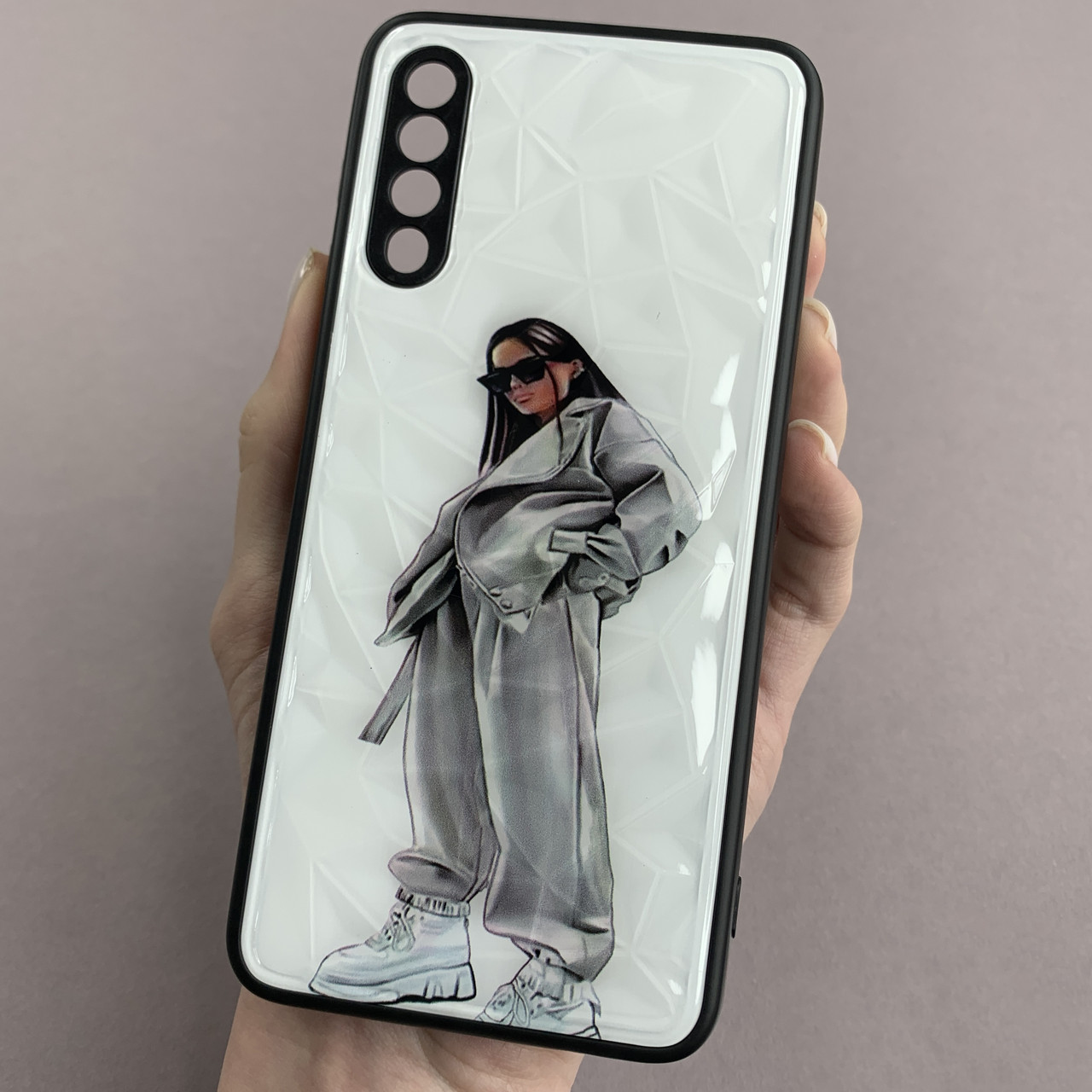 Чохол для Samsung Galaxy A50s Ladies з 3д ефектом фешен дівчинка чохол на телефон самсунг а50с