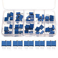 Набір підстроєних резисторів 50 шт. в органайзері