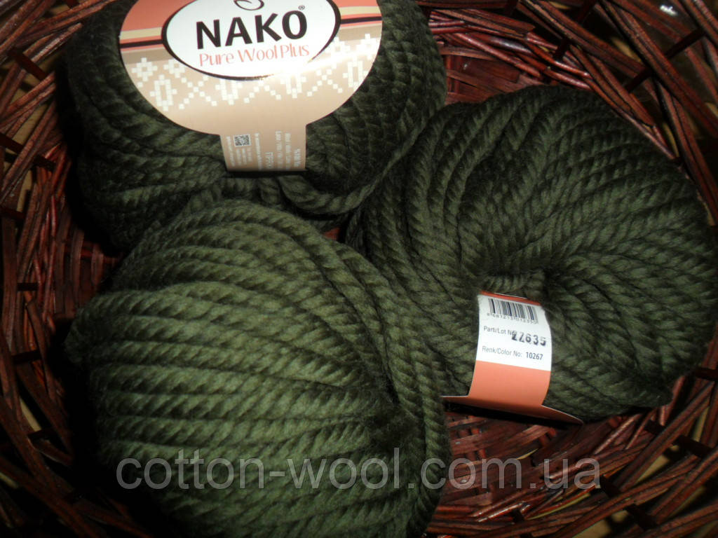 Nako Pure Wool Plus (Наки пур вул) товста 100% вовна 10267