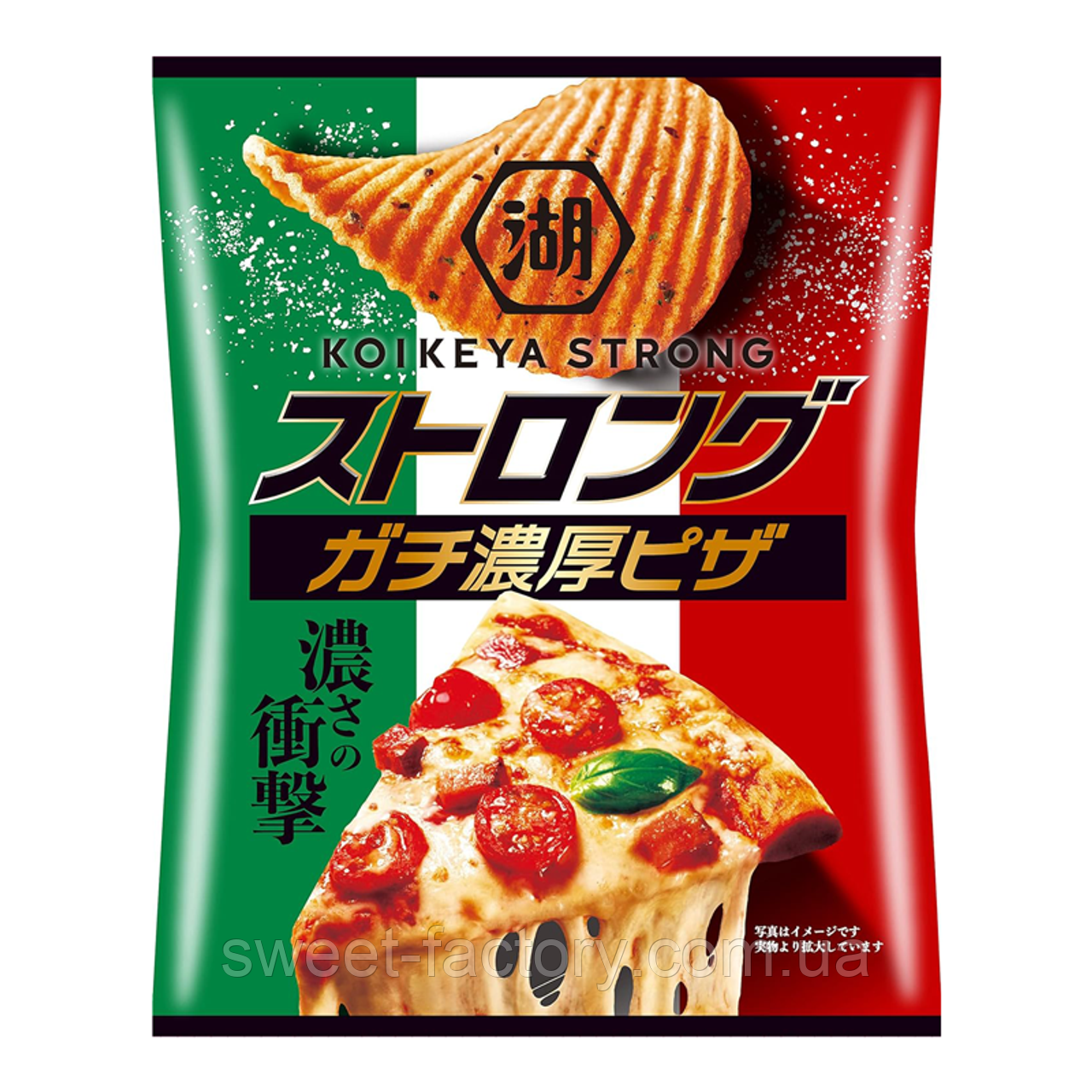 Чіпси Koikeya Strong Potato Chips Rich Pizza 52g, фото 1