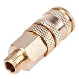 Alloid. Швидкорознімне з-є із зовнішньою різзю з фіксатором. 1/4" (ПМ-2SM), фото 2