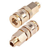 Alloid. Швидкорознімне з-є із зовнішньою різзю з фіксатором. 1/4" (ПМ-2SM), фото 3