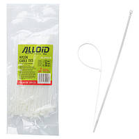 Хомут пластиковий Alloid 2.5 х 150 100 шт./пач білий (PC-25150 W)