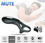 Ерекційне кільце з вібрацією, кліторальним відростком та акумулятором ClitoralRing, фото 6