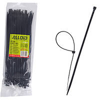 Хомут пластиковий Alloid 3.6 х 250 100 шт./пач чорний (PC-36250 B)