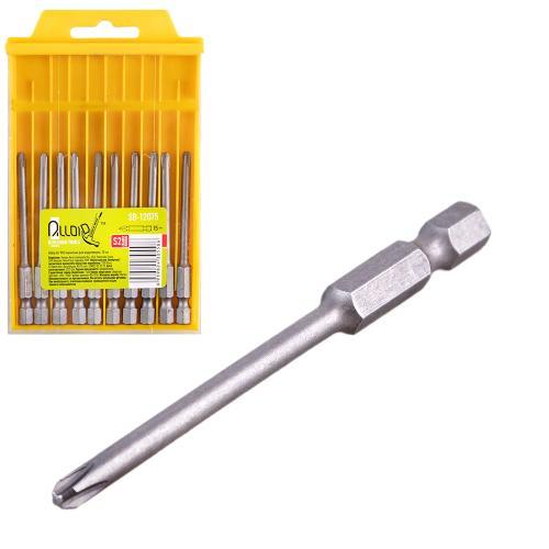 Alloid. Набор бит магнитных для шуруповерта PH2 75мм, S2 (10шт), фото 1