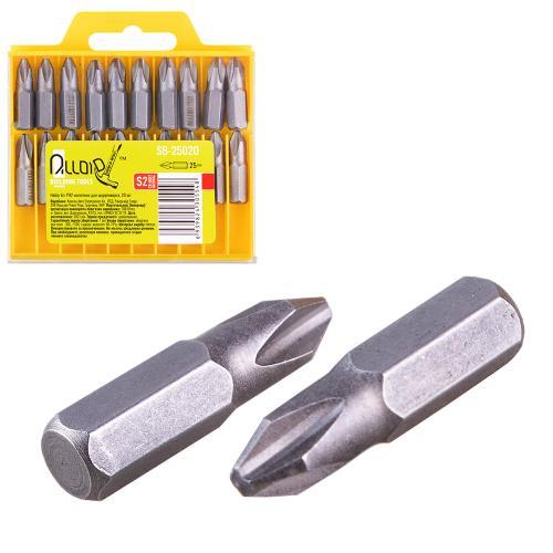Alloid. Набор бит магнитных для шуруповерта PH2 25мм, S2 (20шт), фото 1
