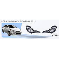 Фари дод.модель Hyundai Accent 2010-15/HY-485/881-12V27W/ел. дріт