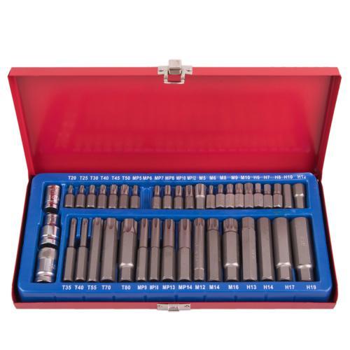 Alloid. Набір біт шестигранних, SPLINE, TORX, RIBE. 41 предм., фото 1