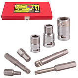 Alloid. Набір біт шестигранних, SPLINE, TORX, RIBE. 41 предм., фото 5