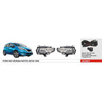 Фари дод.модель Nissan Versa Note 2018-/NS-961/H8-12V35W/ел. проводка