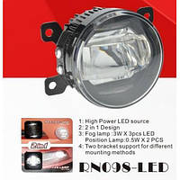 Фари дод.модель Renault/HD/NS/MB/SZ Cars/RN098-LED/12V9W+1W/FOG+Position/ел. дріт