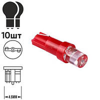 Лампа PULSO/габаритная/LED T5/1SMD-3030/12v/0.5w/3lm Red