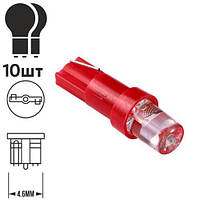 Лампа PULSO/габаритная/LED T5/1SMD-3030/24v/0.5w/3lm Red
