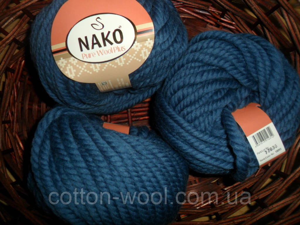 Nako Pure Wool Plus (Нако пур вул) товста 100% вовна 10093