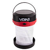 Ліхтар для кемпінгу VOIN VL-53, 3W XPE/Power Bank1200mAh/сон. панель/складний, фото 4
