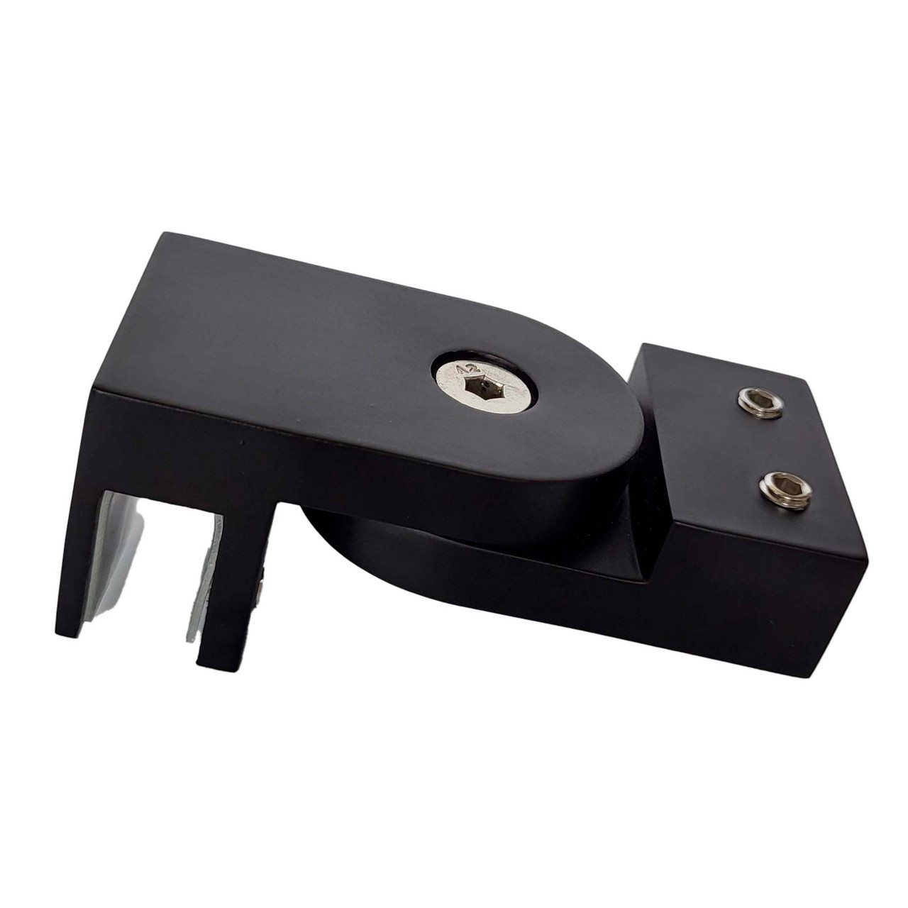 NFU-200-14-21 Тримач штанги 10*30 до скла, з регулюванням, чорний