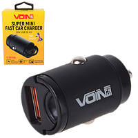 Автомобільний зарядний пристрій VOIN 30 W, 1 USB QC4.0 12/24 V (4.5V*5A, 5V*4.5A, 9V*3A,12V*2.5A)