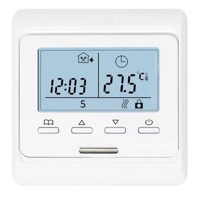 Програмований терморегулятор для теплої підлоги E51, фото 1