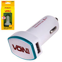Автомобільний зарядний пристрій VOIN C-2026W 2 USB (12/24V — 5V 2,4A)